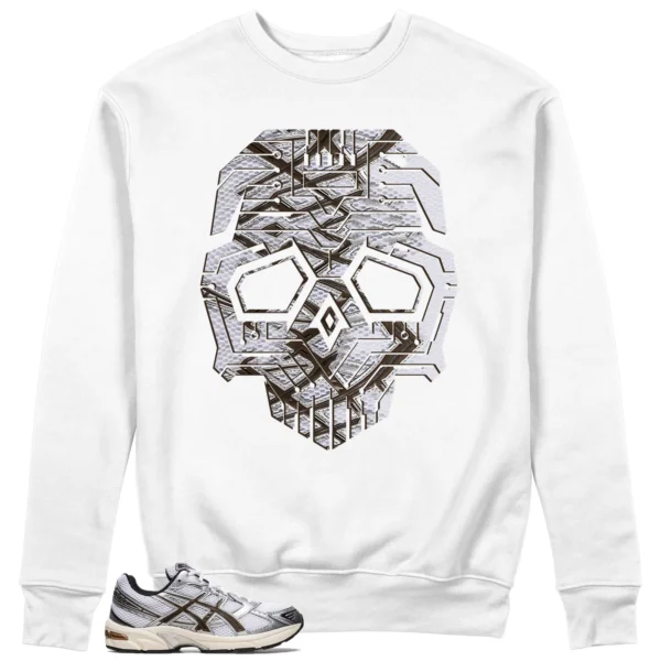 Skull Sweatshirt to Match ASICS Gel-1130 White Clay Canyon