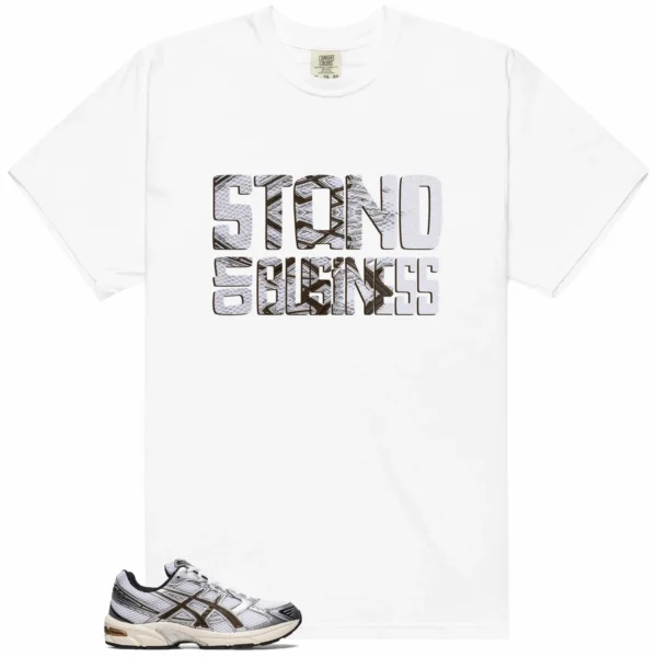 Stand On Business Shirt to Match ASICS Gel-1130 White Clay Canyon