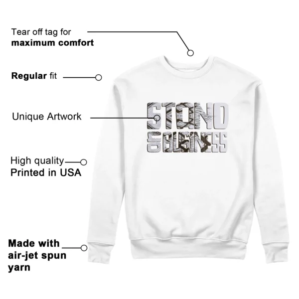 Stand On Business Sweatshirt to Match ASICS Gel-1130 White Clay Canyon Features