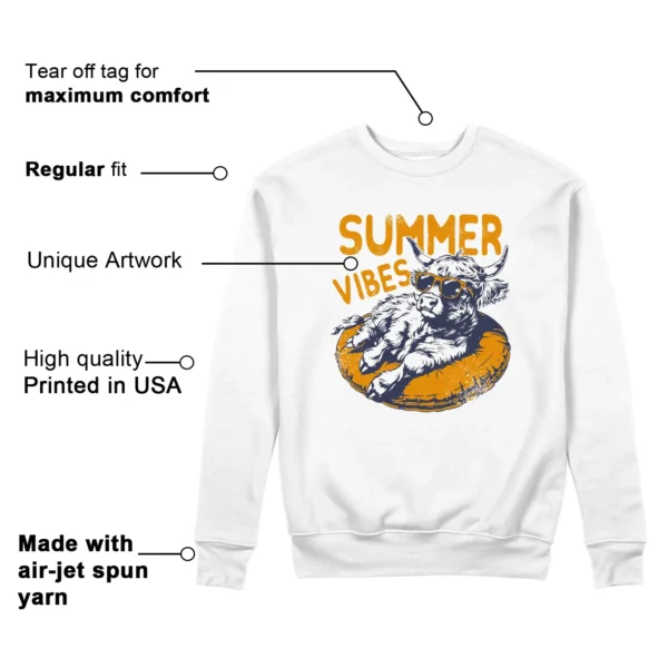 Summer Vibes Sweatshirt to Match WMNS Nike Jam White Midnight Navy Gold Features