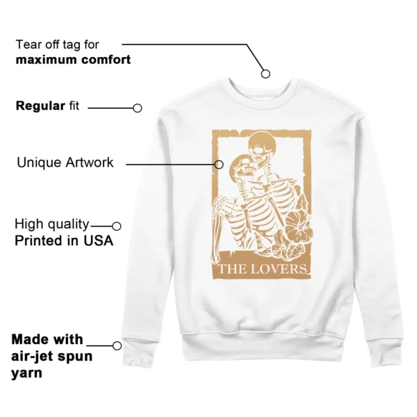 The Lovers Sweatshirt to Match Nike Air Zoom Vomero 5 Celestial Gold Features