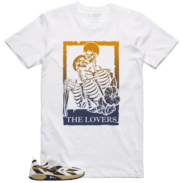 WMNS Nike Jam White Midnight Navy Gold Matching T-shirt The Lovers