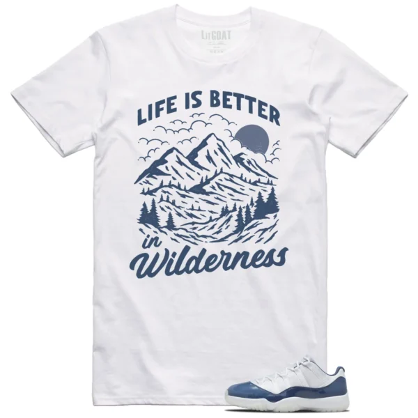 Wilderness Shirt to Match Jordan 11 Diffused Blue