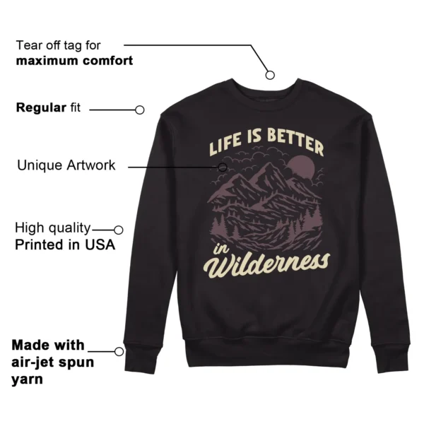 Wilderness Sweatshirt to Match Jordan 3 While You Were Sleeping Features