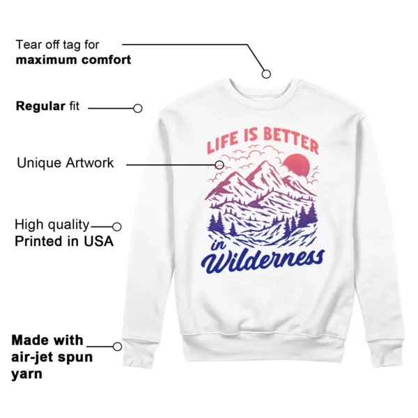 Wilderness Sweatshirt to Match Nike Air Max 180 Ultramarin 2024 Features