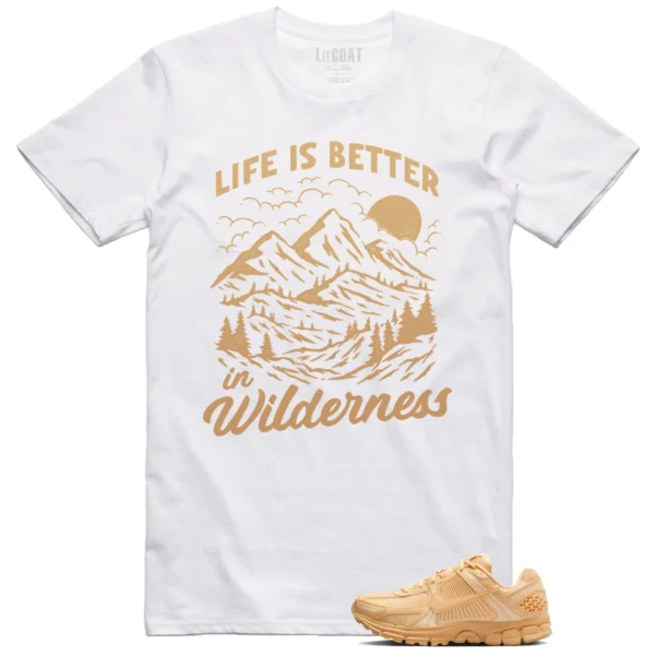 Nike Air Zoom Vomero 5 Celestial Gold Matching T-shirt Wilderness