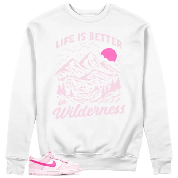 Wilderness Sweatshirt to Match Nike Dunk Low Triple Pink