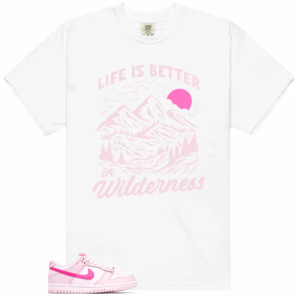 Wilderness Shirt to Match Nike Dunk Low Triple Pink