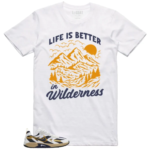 WMNS Nike Jam White Midnight Navy Gold Matching T-shirt Wilderness