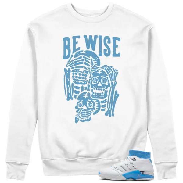 Be Wise Sweatshirt to Match Jordan 17 Low UNC 2024