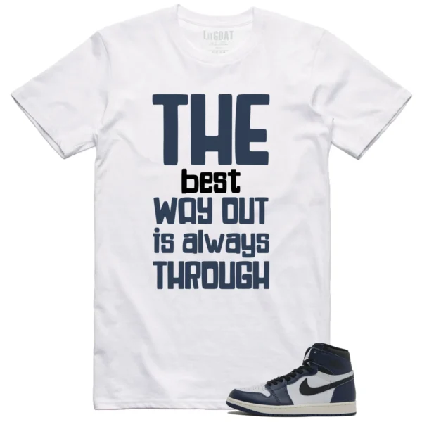 Jordan 1 High OG Midnight Navy Matching T-shirt Best Way