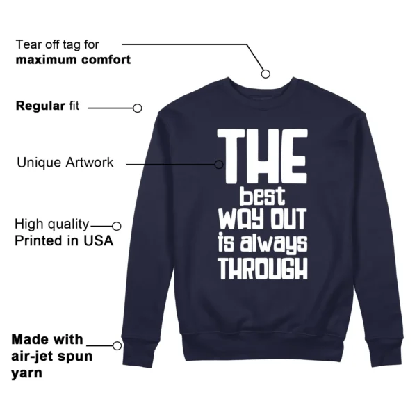 Best Way Sweatshirt to Match Air Jordan 1 High OG Midnight Navy Features