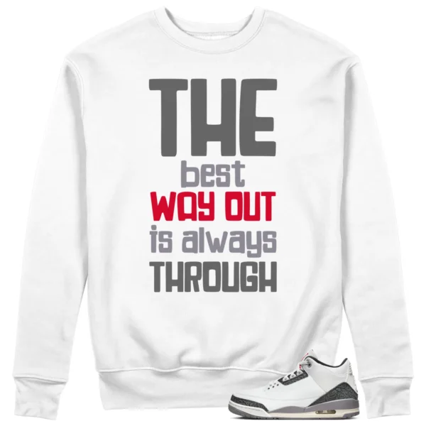 Best Way Sweatshirt to Match Jordan 3 Cement Grey