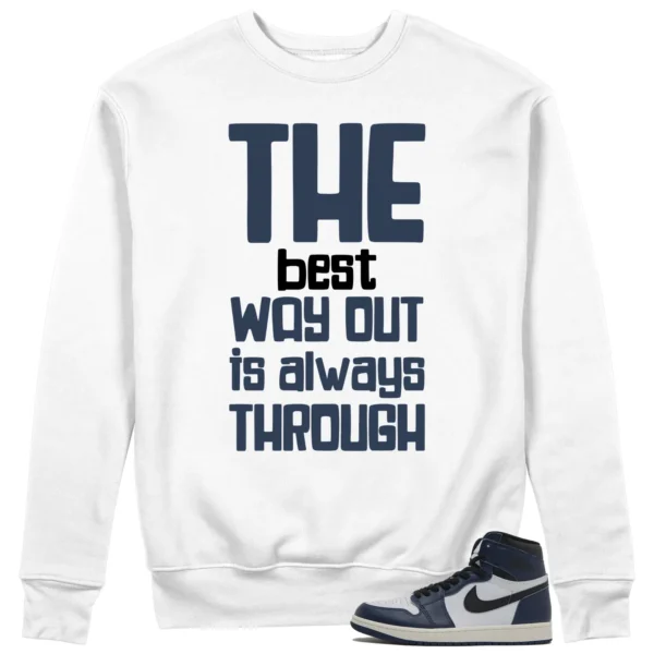 Best Way Sweatshirt to Match Jordan 1 High OG Midnight Navy