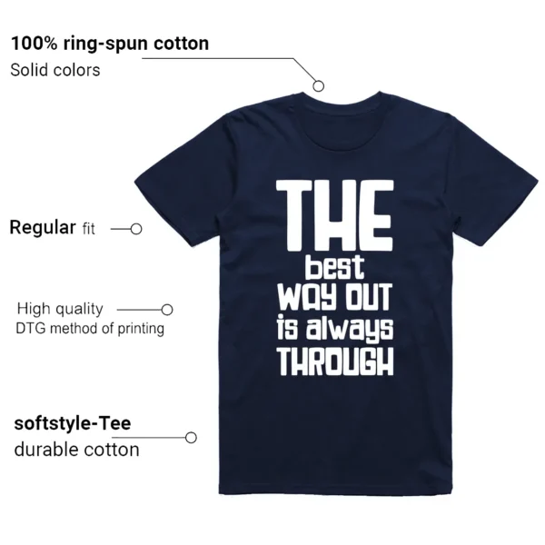 Air Jordan 1 High OG Midnight Navy Matching T-shirt Best Way Features