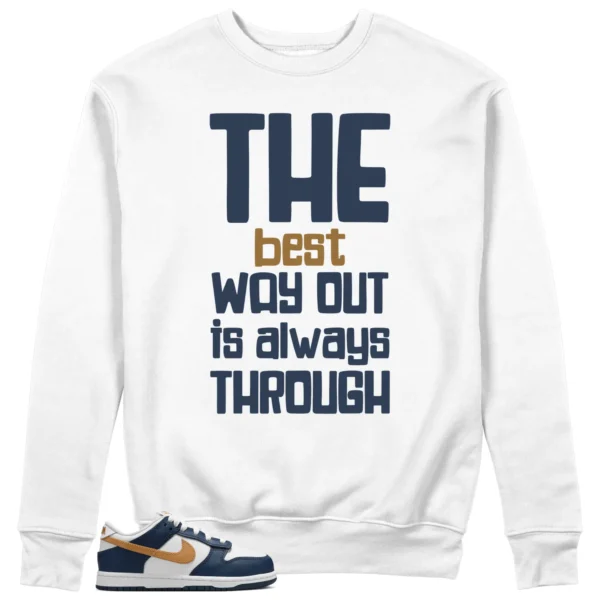 Best Way Sweatshirt to Match Nike Dunk Low Midnight Navy Wheat