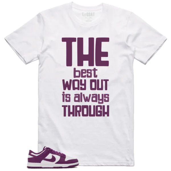 Nike Dunk Low White Viotech Matching T-shirt Best Way