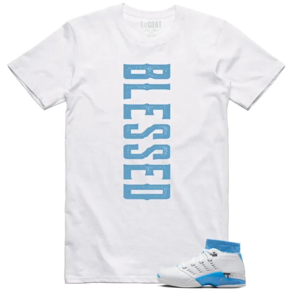 Jordan 17 Low UNC 2024 Matching T-shirt Blessed