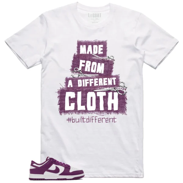 Nike Dunk Low White Viotech Matching T-shirt Built Different