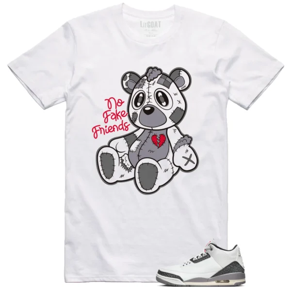 Jordan 3 Cement Grey Matching T-shirt Fake Friends