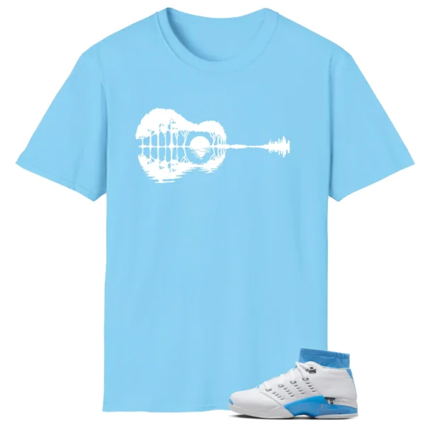 Air Jordan 17 Low UNC 2024 Matching T-shirt Guitar