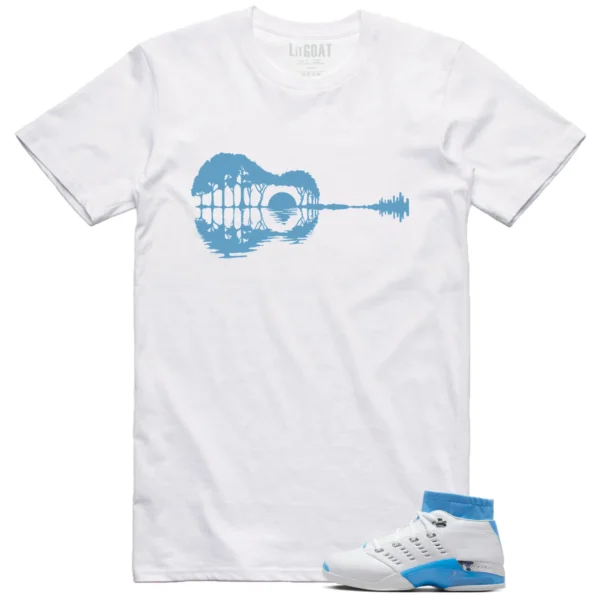 Jordan 17 Low UNC 2024 Matching T-shirt Guitar