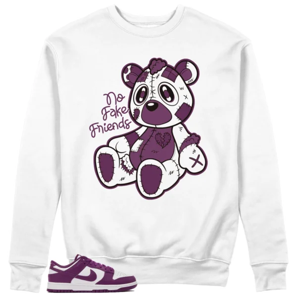 Halloween Fake Friends Sweatshirt to Match Nike Dunk Low White Viotech