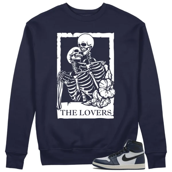 Halloween Lovers Sweatshirt to Match Air Jordan 1 High OG Midnight Navy