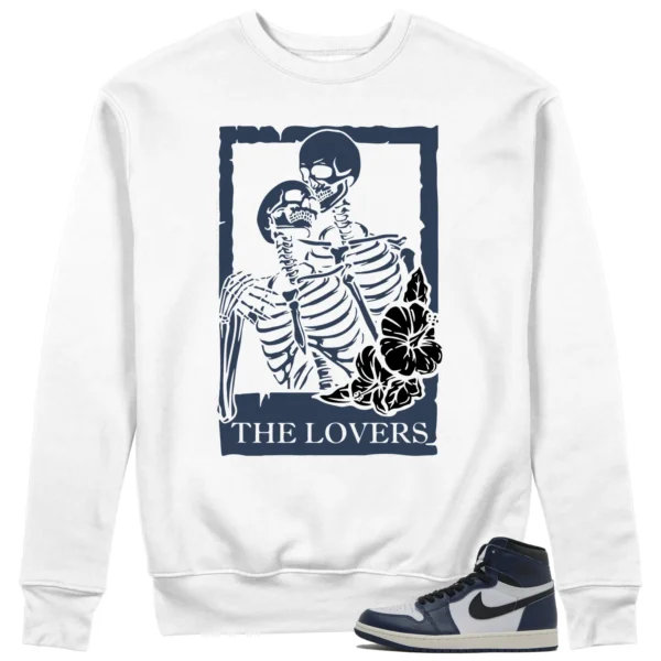 Halloween Lovers Sweatshirt to Match Jordan 1 High OG Midnight Navy