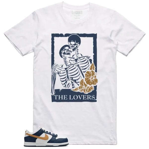 Nike Dunk Low Midnight Navy Wheat Matching T-shirt Halloween Lovers