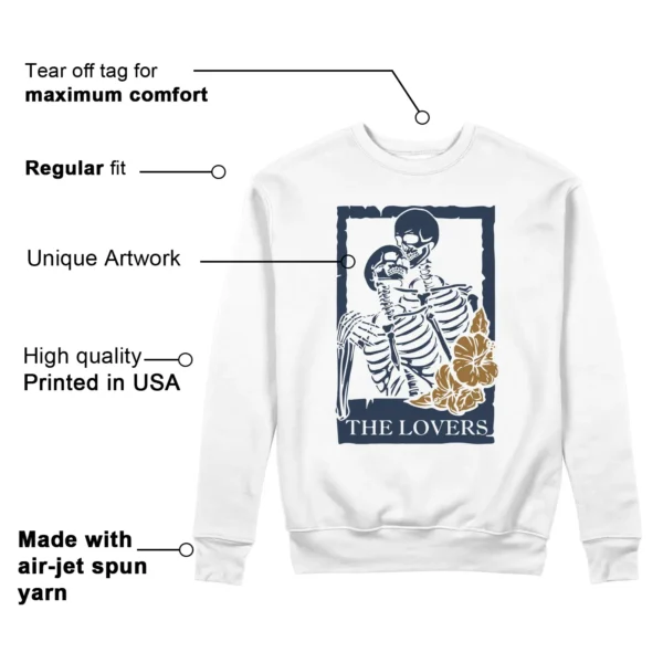 Halloween Lovers Sweatshirt to Match Nike Dunk Low Midnight Navy Wheat Features