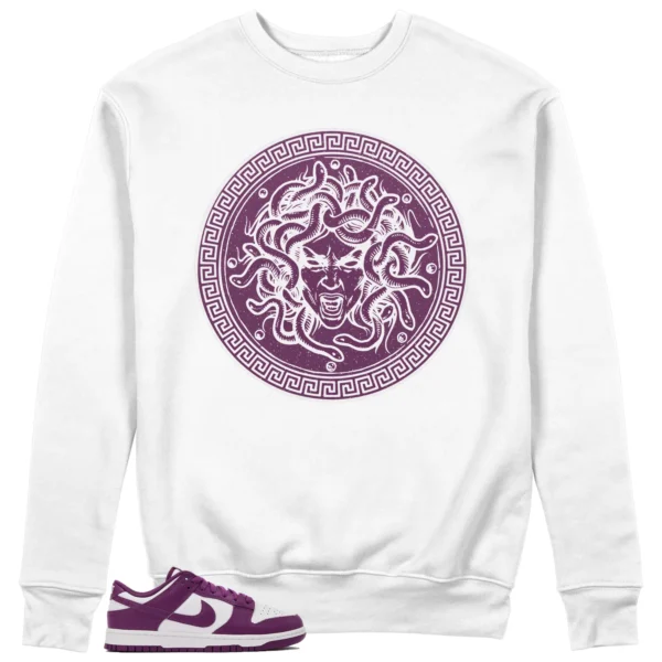 Halloween Medusa Sweatshirt to Match Nike Dunk Low White Viotech