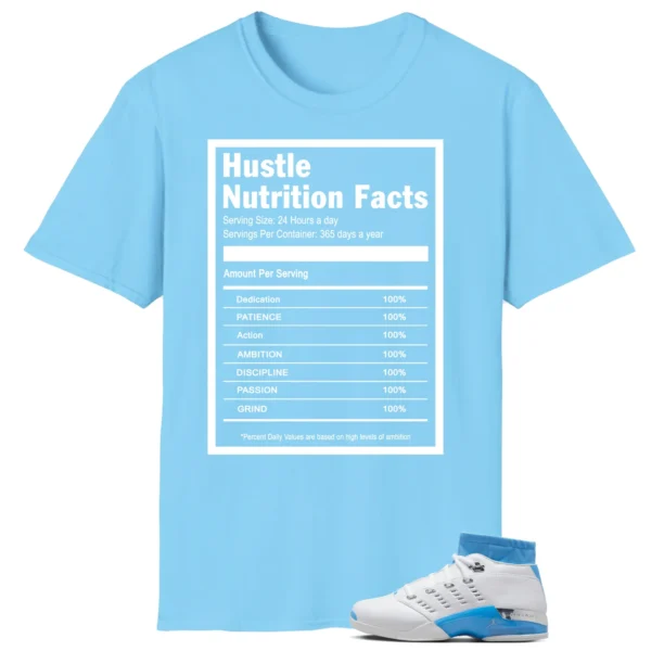 Air Jordan 17 Low UNC 2024 Matching T-shirt Hustle Facts