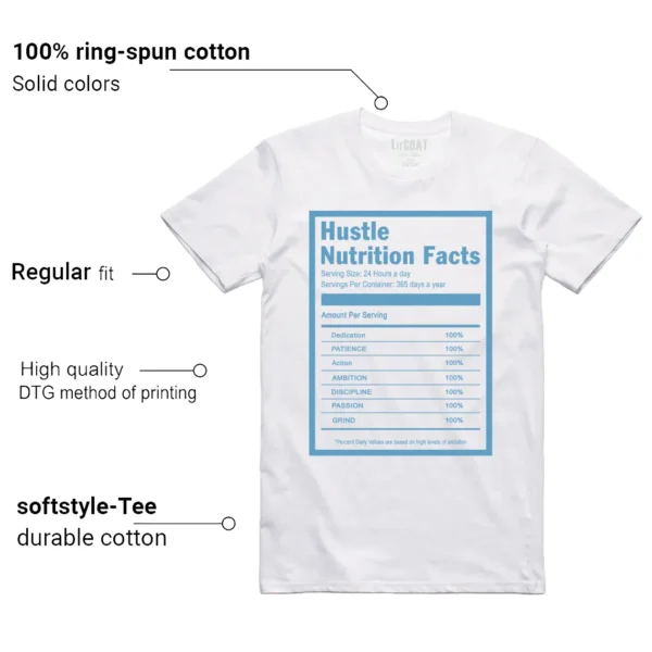 Jordan 17 Low UNC 2024 Matching T-shirt Hustle Facts Features