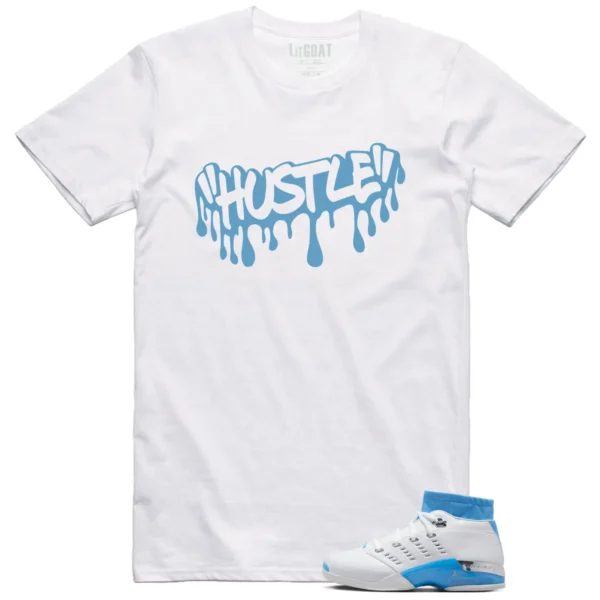 Jordan 17 Low UNC 2024 Matching T-shirt Hustle