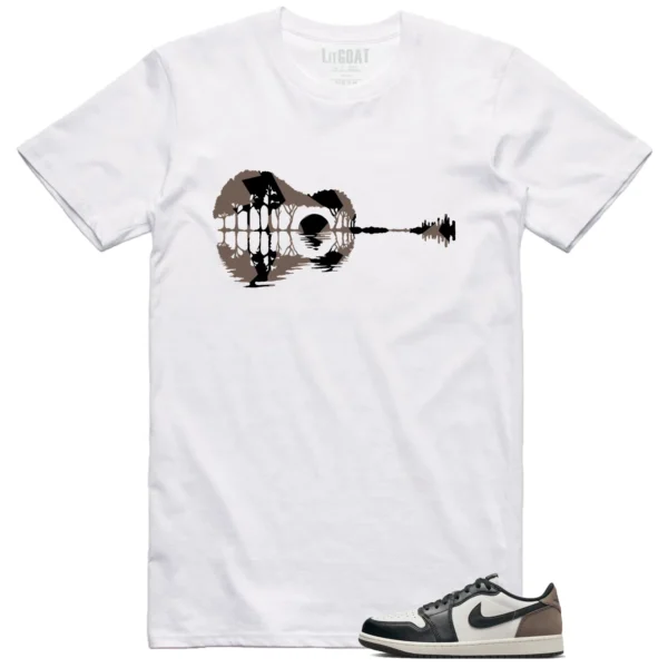 Guitar Shirt for Jordan 1 Retro Low OG Mocha Sneaker