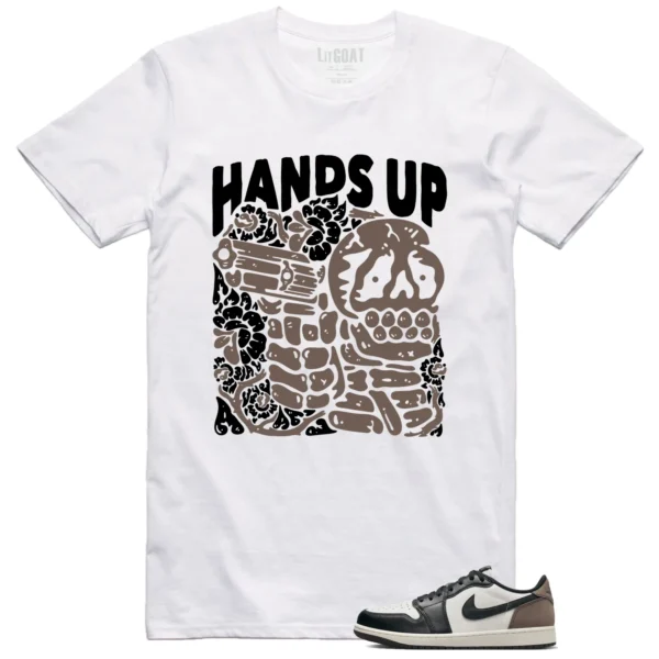 Hands Up - Jordan 1 Retro Low OG Mocha Matching Shirt