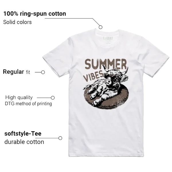 Summer Vibes Tee to Go with Jordan 1 Retro Low OG Mocha Features