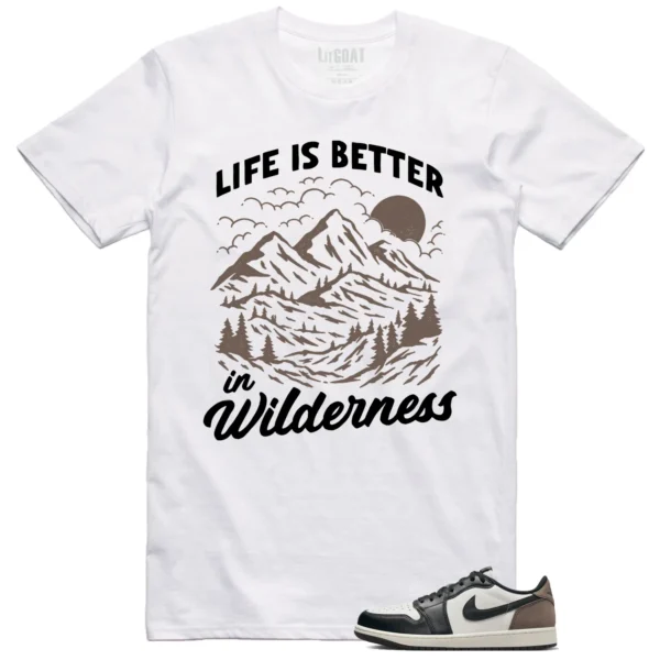 Wilderness Tee - Perfect with Jordan 1 Retro Low OG Mocha