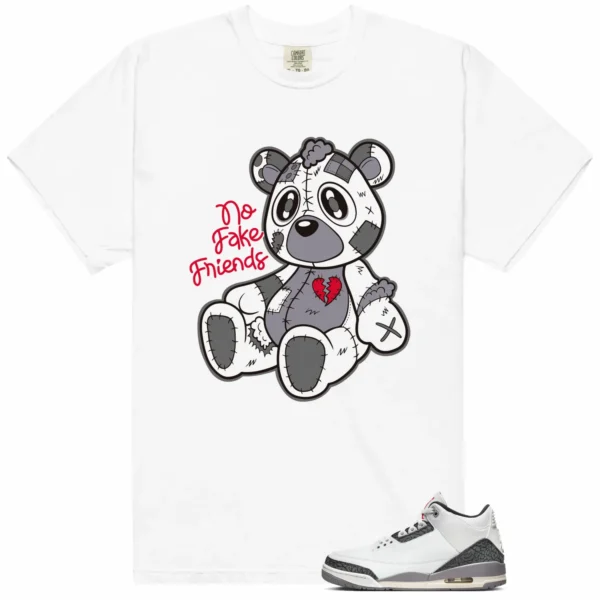 Fake Friends Tee for Jordan 3 Cement Grey Fans