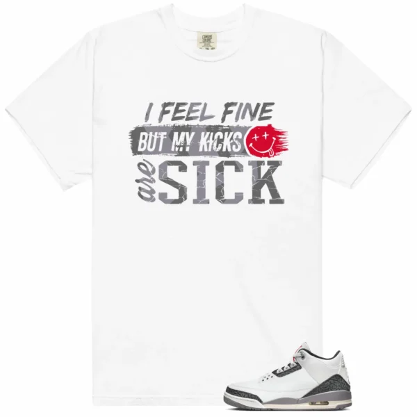 Jordan 3 Cement Grey Match: Sick Kicks Shirt