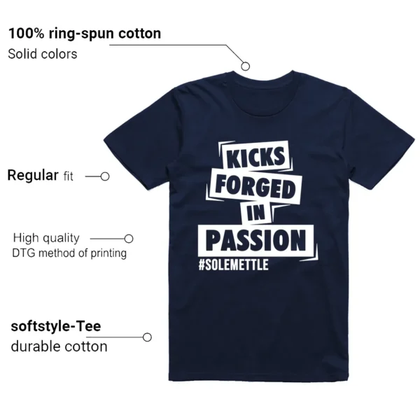 Air Jordan 1 High OG Midnight Navy Matching T-shirt Kicks Passion Features