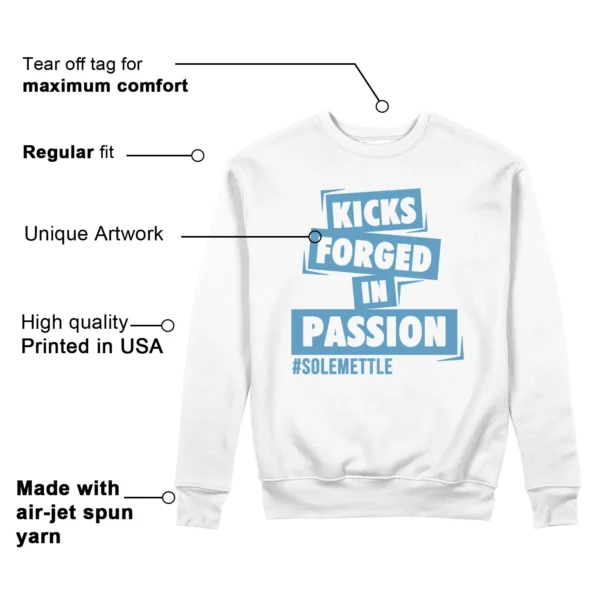 Kicks Passion Sweatshirt to Match Jordan 17 Low UNC 2024 Features