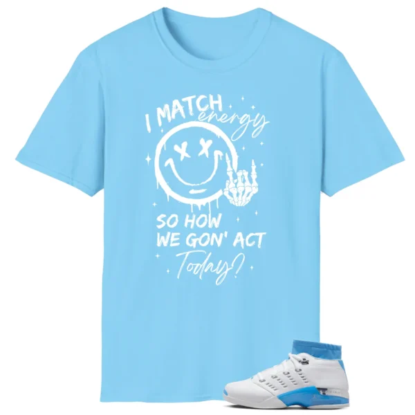 Air Jordan 17 Low UNC 2024 Matching T-shirt Match Energy