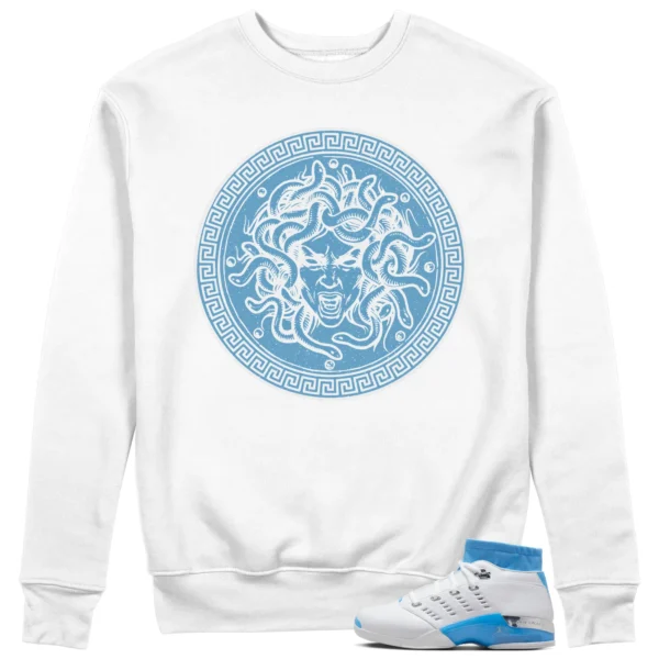 Medusa Sweatshirt to Match Jordan 17 Low UNC 2024