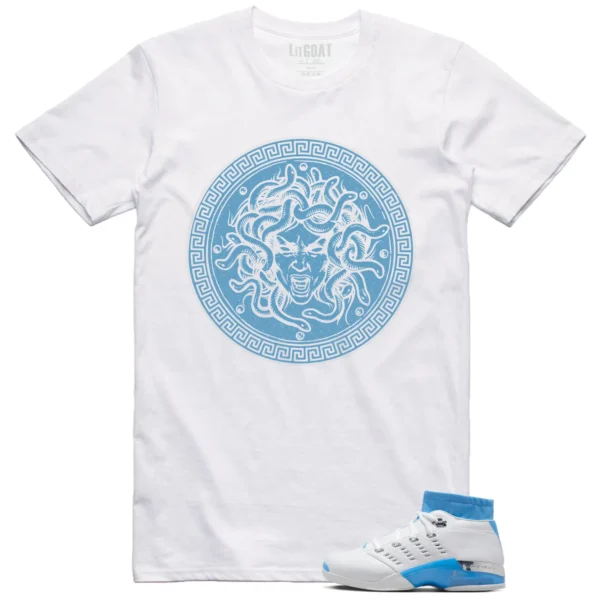 Jordan 17 Low UNC 2024 Matching T-shirt Medusa