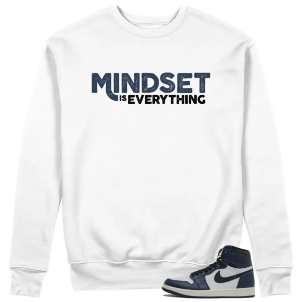 Mindset Sweatshirt to Match Jordan 1 High OG Midnight Navy