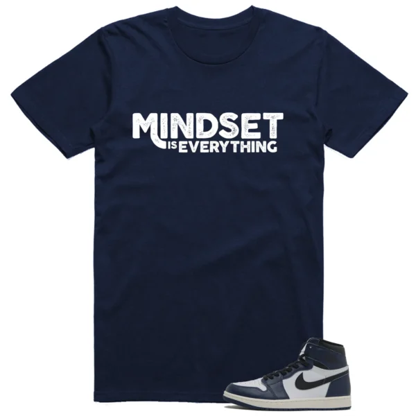 Air Jordan 1 High OG Midnight Navy Matching T-shirt Mindset