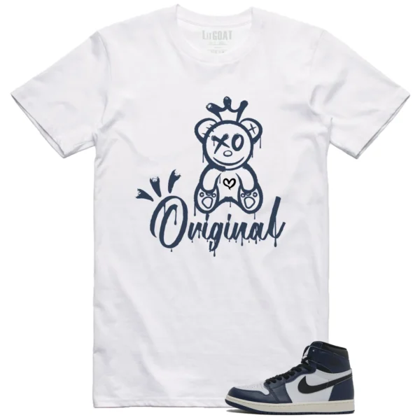 Jordan 1 High OG Midnight Navy Matching T-shirt Original