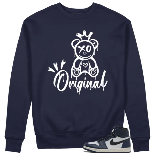 Original Sweatshirt to Match Air Jordan 1 High OG Midnight Navy